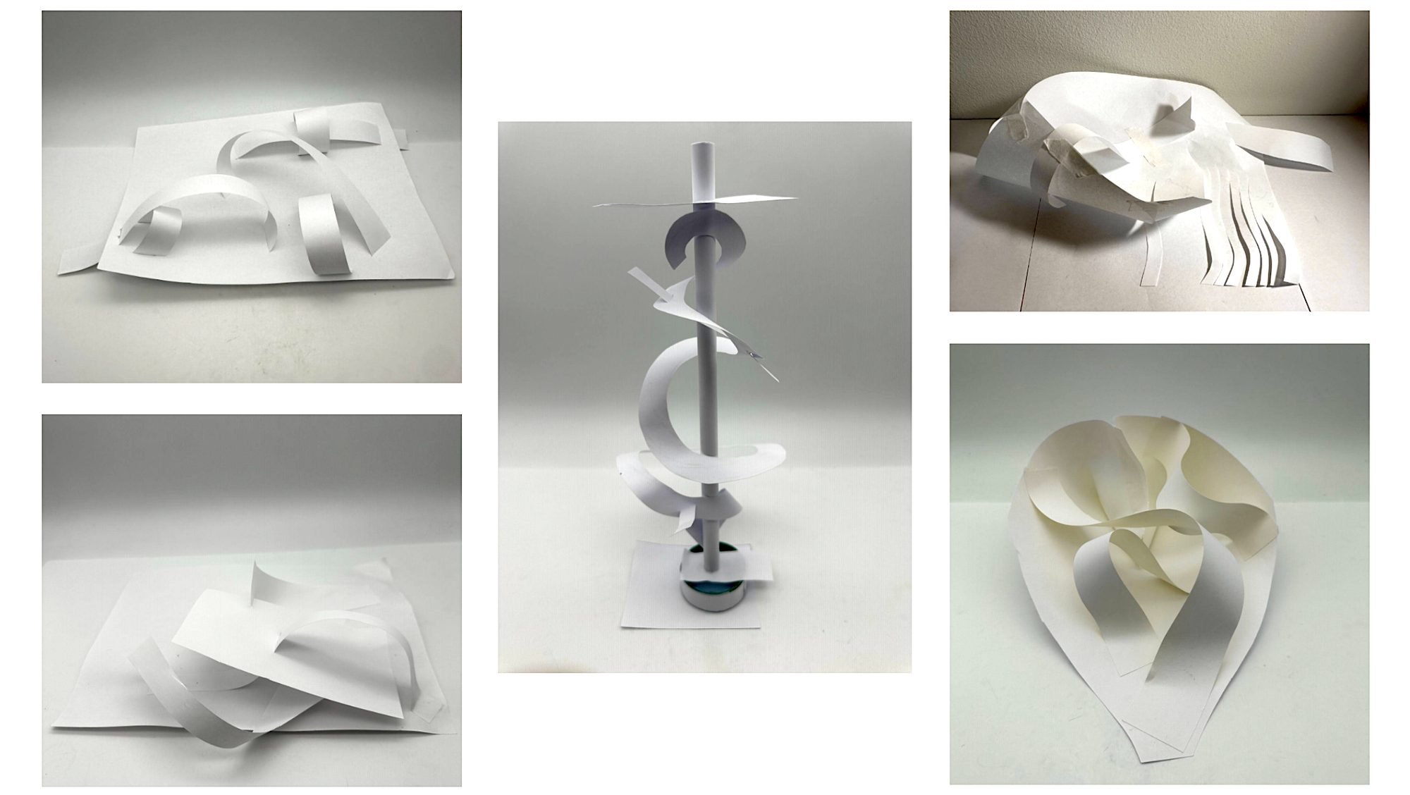 Five paper sketch models